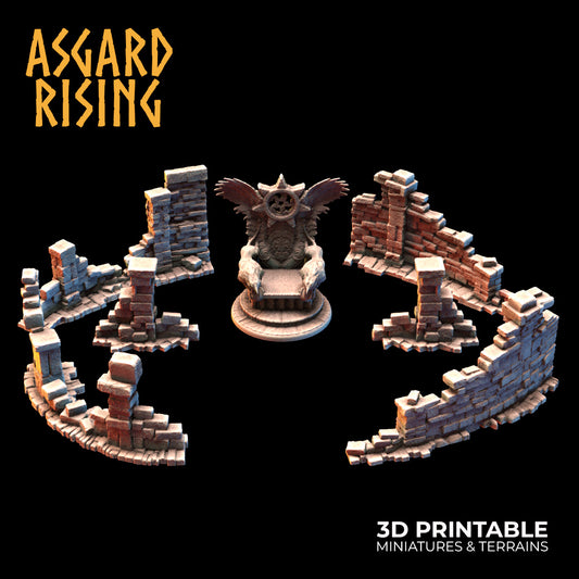 Thron der Winde mit kleinen Ruinen – Asgard Rising