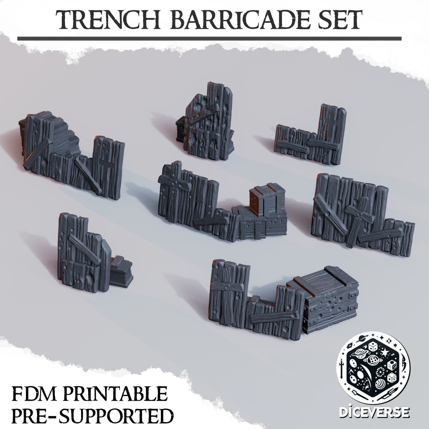 Trench Terrain: Barricades - Diceverse