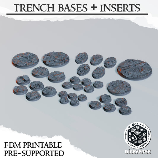 Trench Crusade Bases and Inserts - Diceverse