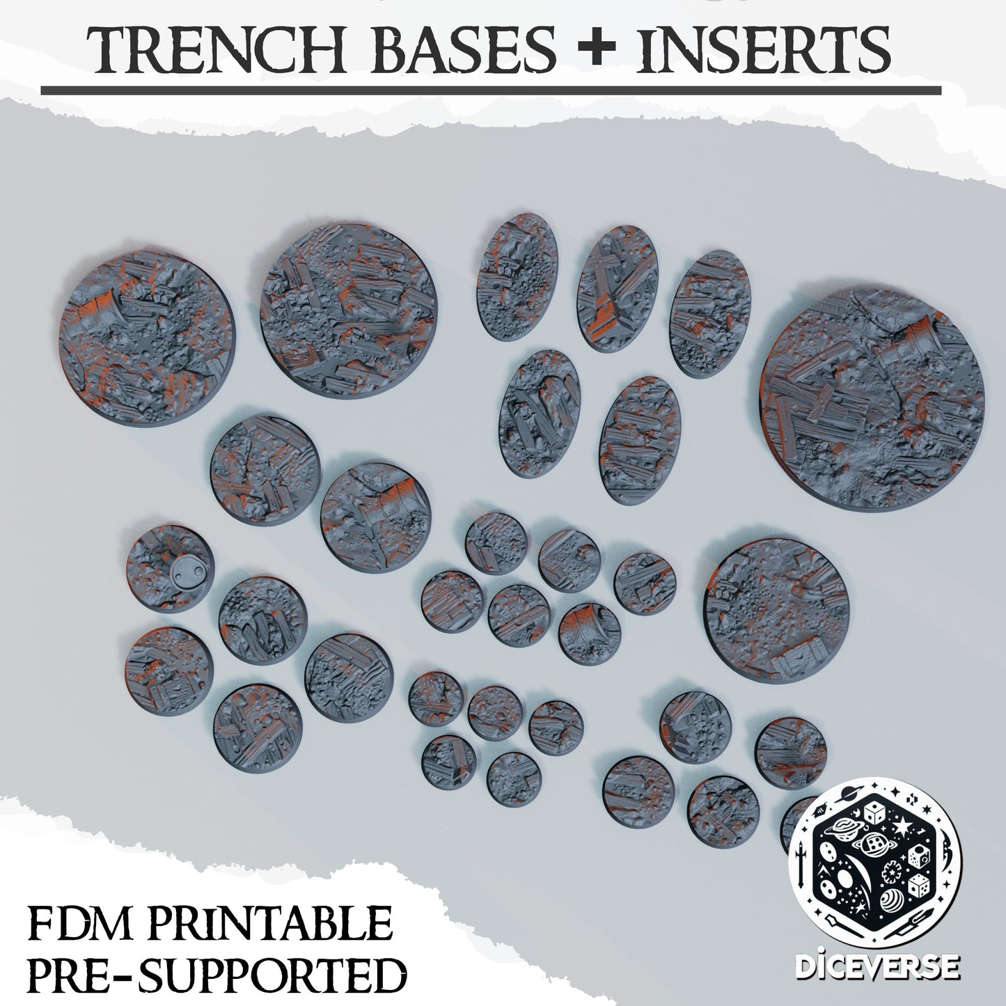 Trench Crusade Bases and Inserts - Diceverse