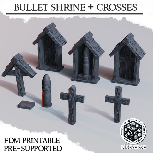 Trench Terrain: Bullet Shrine & Crosses - Diceverse