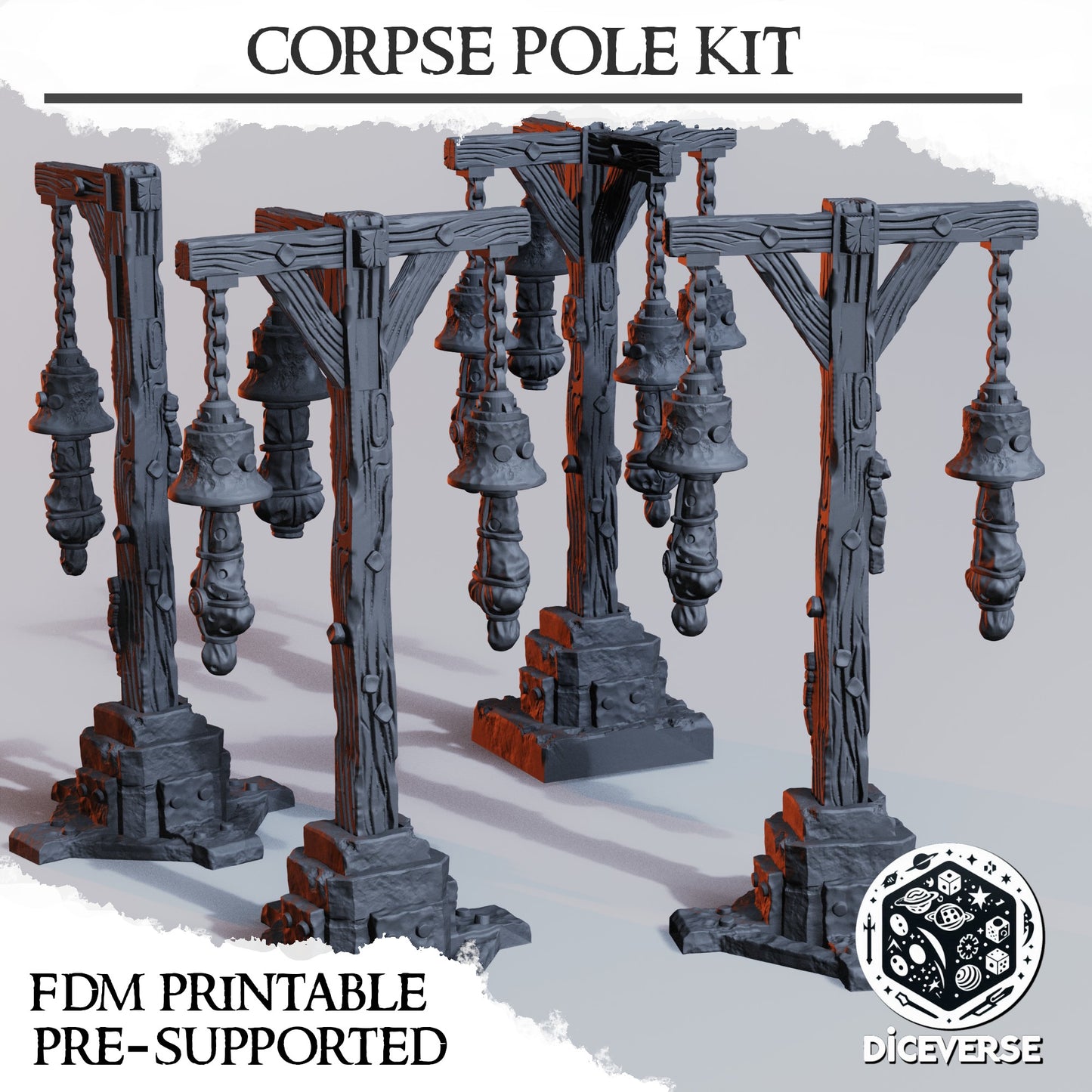 Trench Terrain: Corpse Pole Kit - Diceverse
