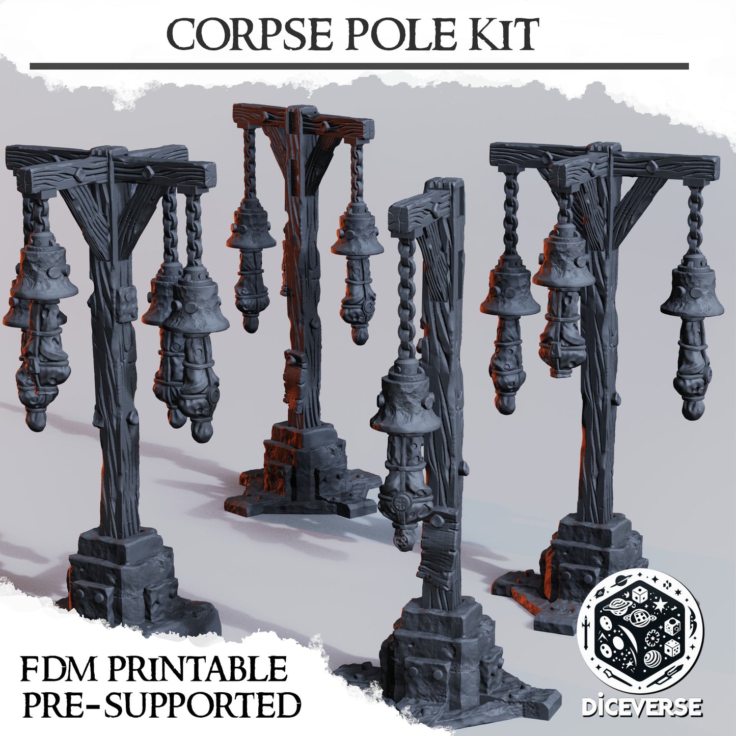 Trench Terrain: Corpse Pole Kit - Diceverse