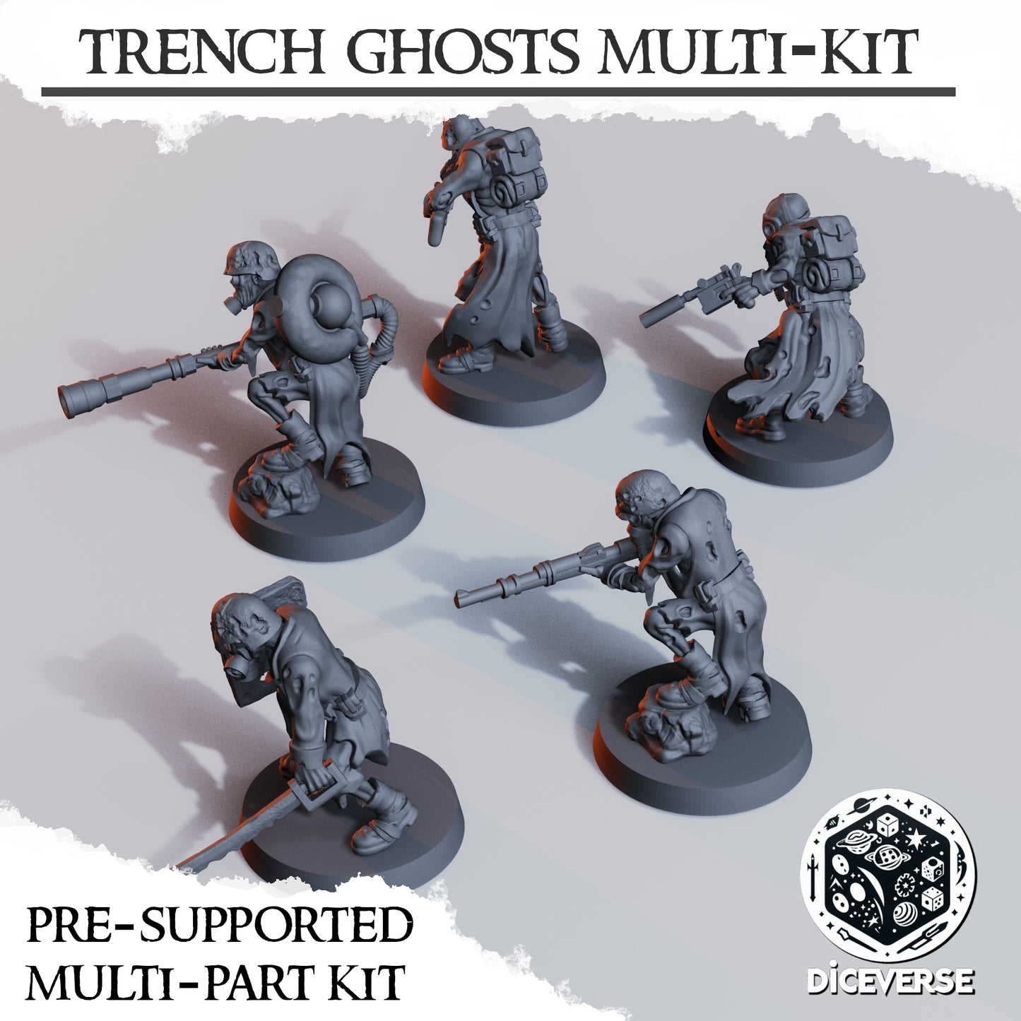 10x Trench Ghosts / Ghouls Troopers Kit - Diceverse