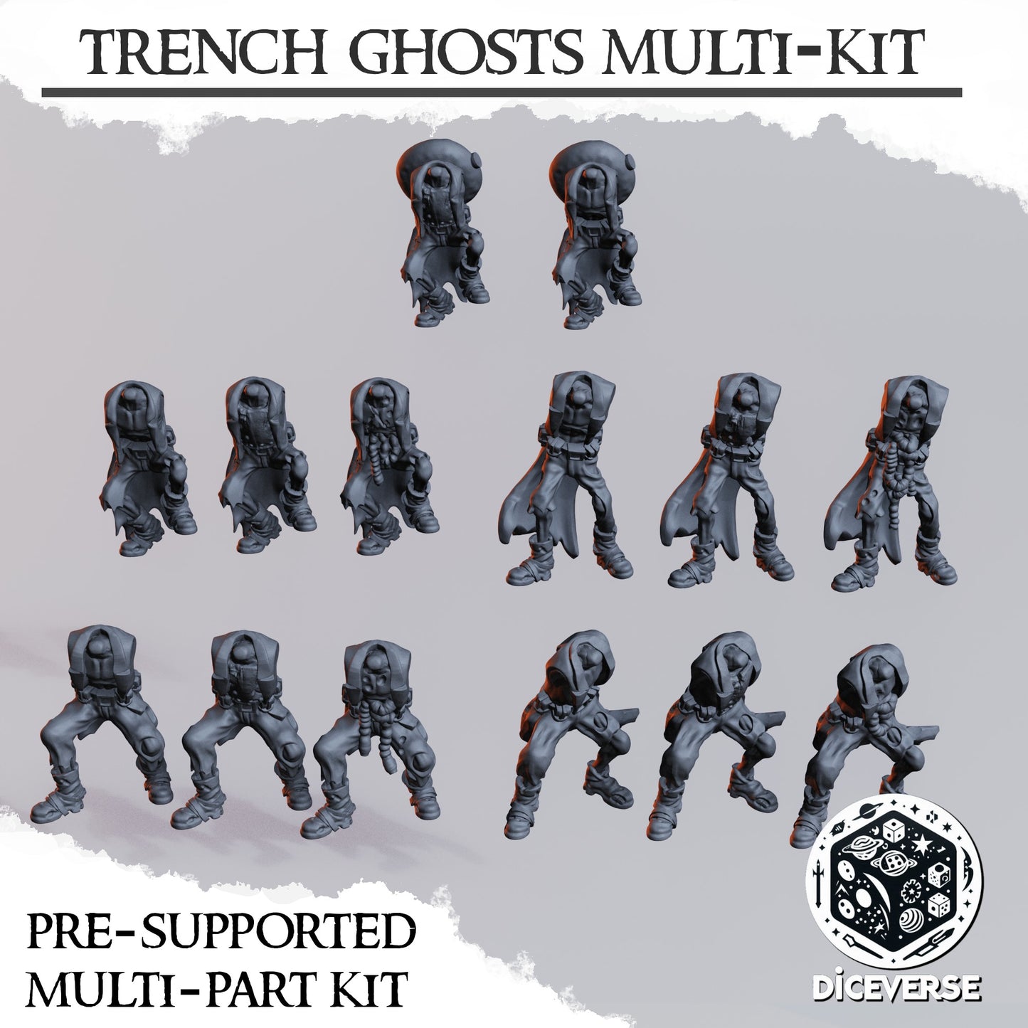 10x Trench Ghosts / Ghouls Troopers Kit - Diceverse