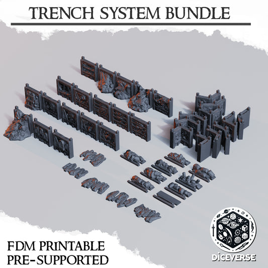 Trench Terrain: Trench System Bundle - Diceverse