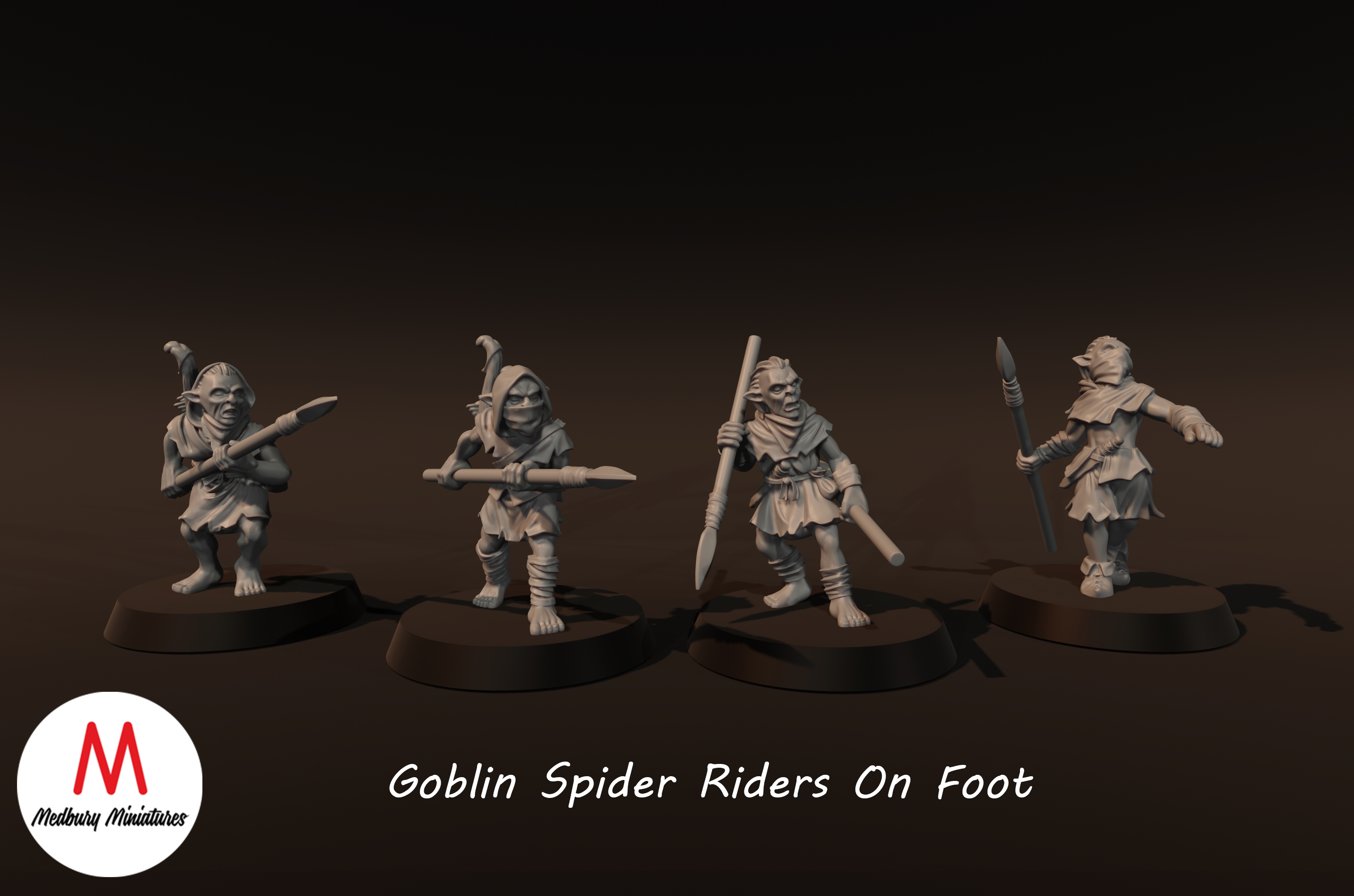 Sprider Riders Goblin Spider Riders on Foot - Medbury Miniatures – HammerLine