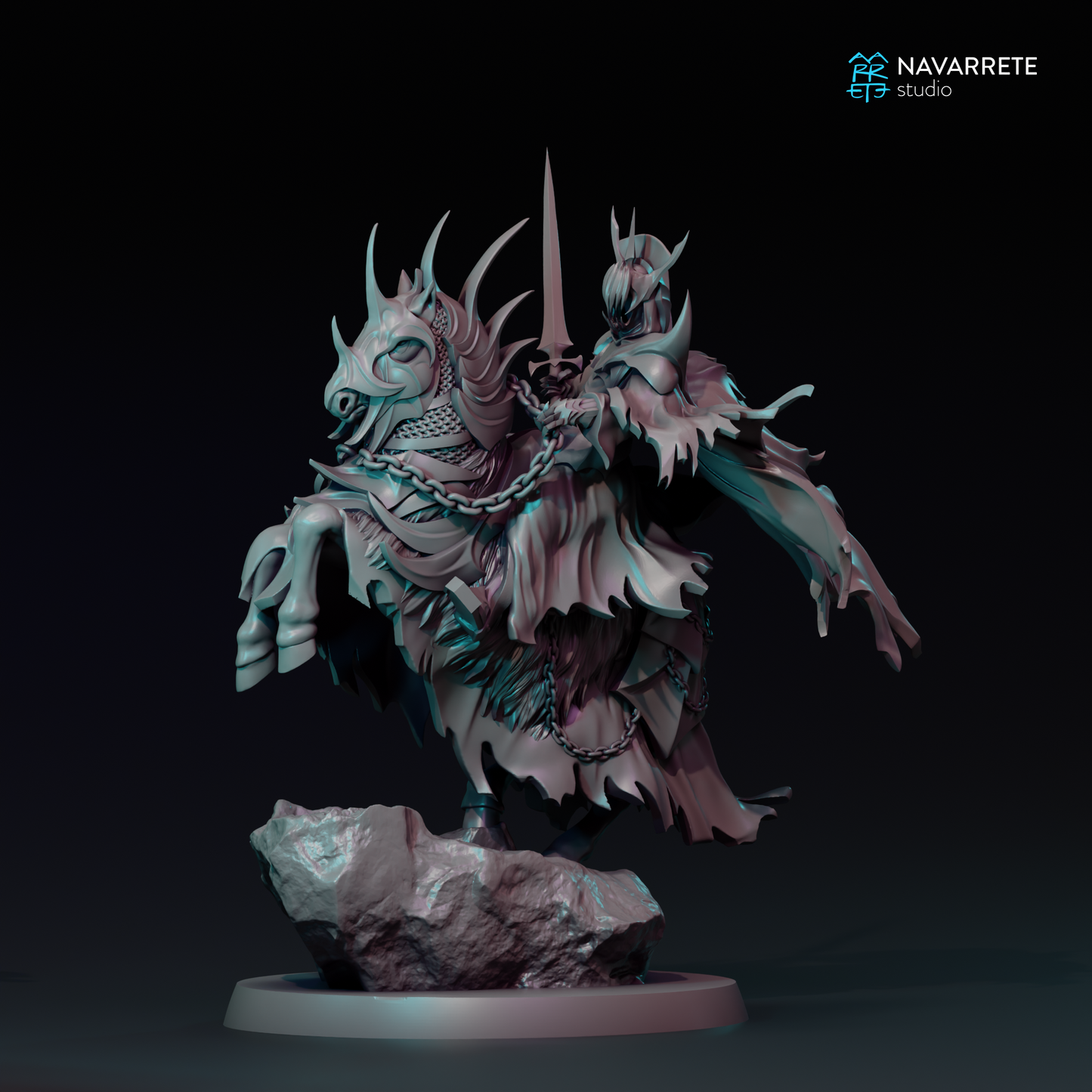 The Black Herald on Foot and Horse - Navarrete Studio