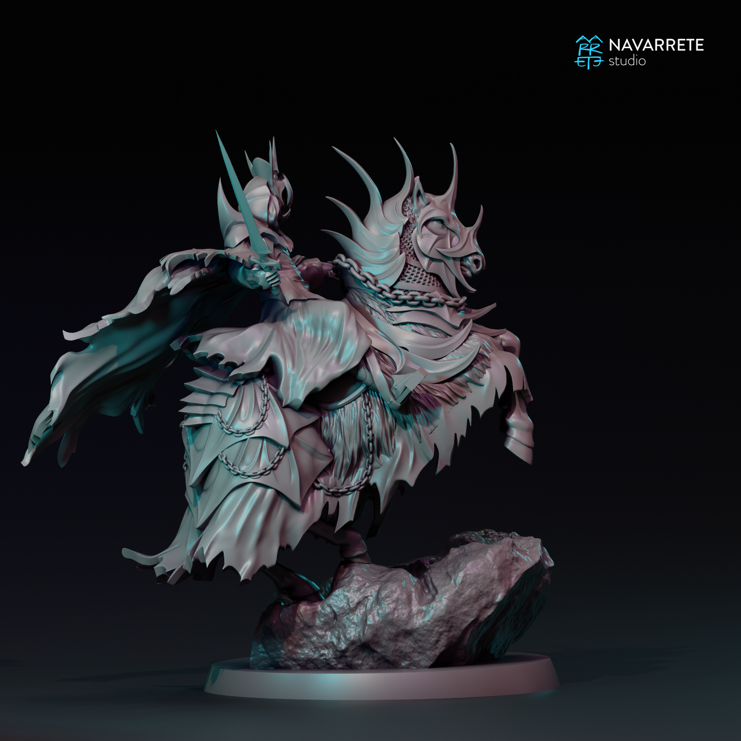 The Black Herald on Foot and Horse - Navarrete Studio