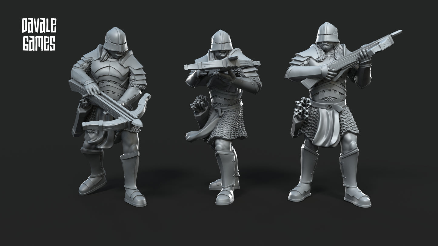 6x Armoured Blood-Handed Orcs with Crossbow - Davale Games