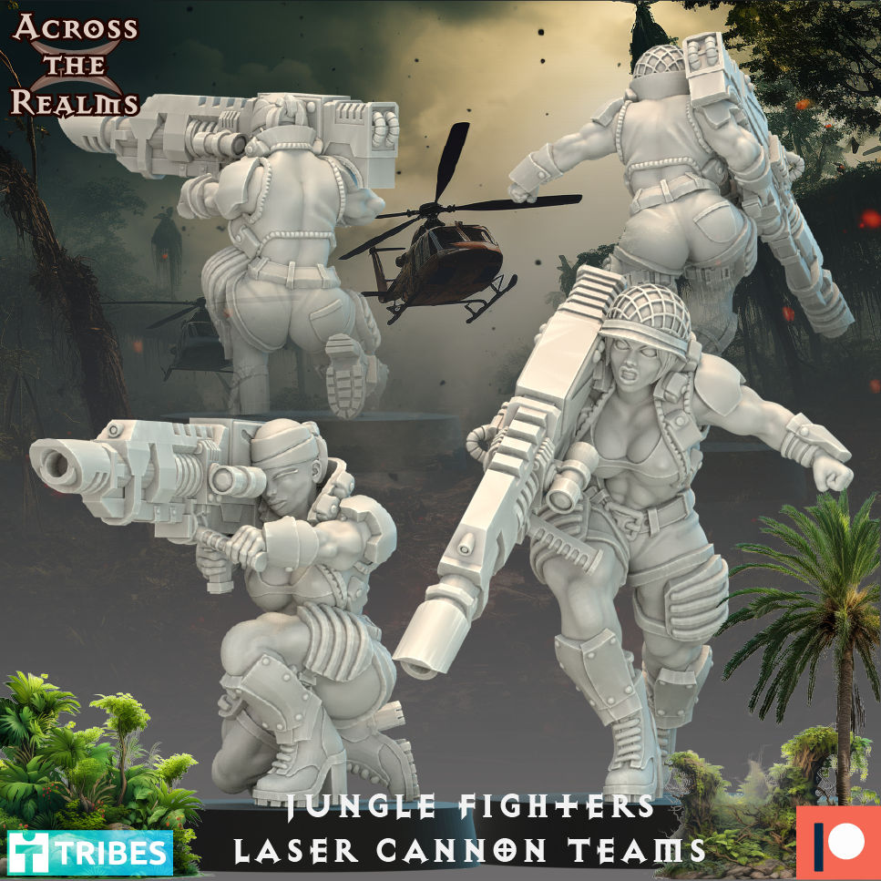 Jungle Fighters Laser Cannon Teams - Across the Realms