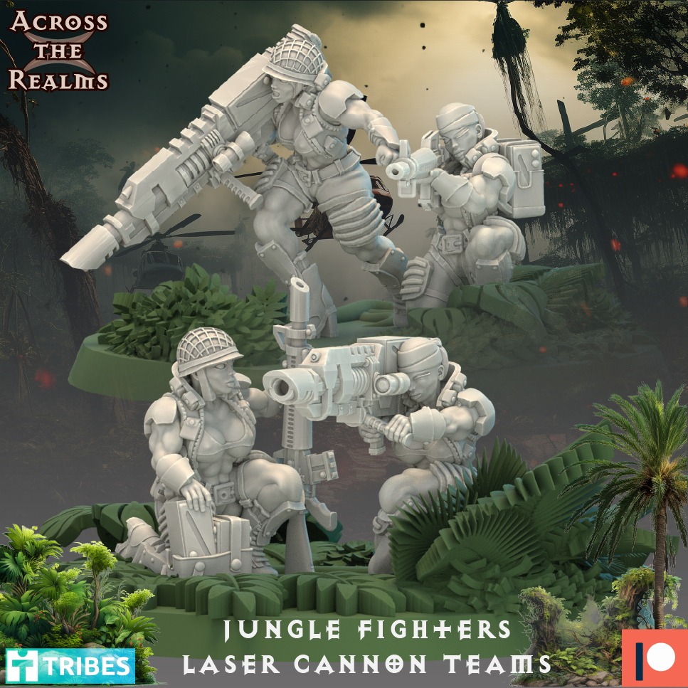 Jungle Fighters Laser Cannon Teams - Across the Realms