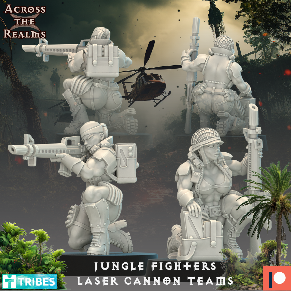 Jungle Fighters Laser Cannon Teams - Across the Realms