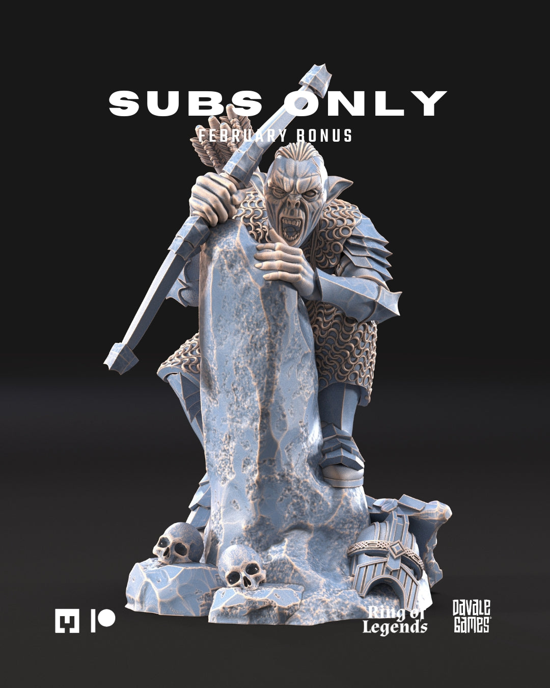 Goblin Captain with Bow | Goblins of the Cave | Ring of Legends - Davale Games