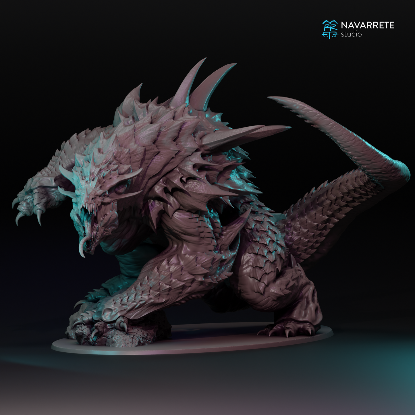 Bravhulg, The Worm of Vorgath - Navarrete Studio