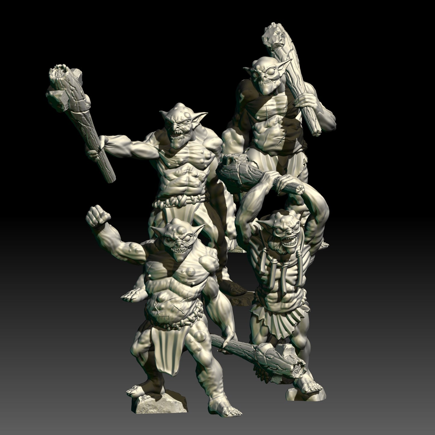 4x Wild Troglodytes Bullies - KzK Minis