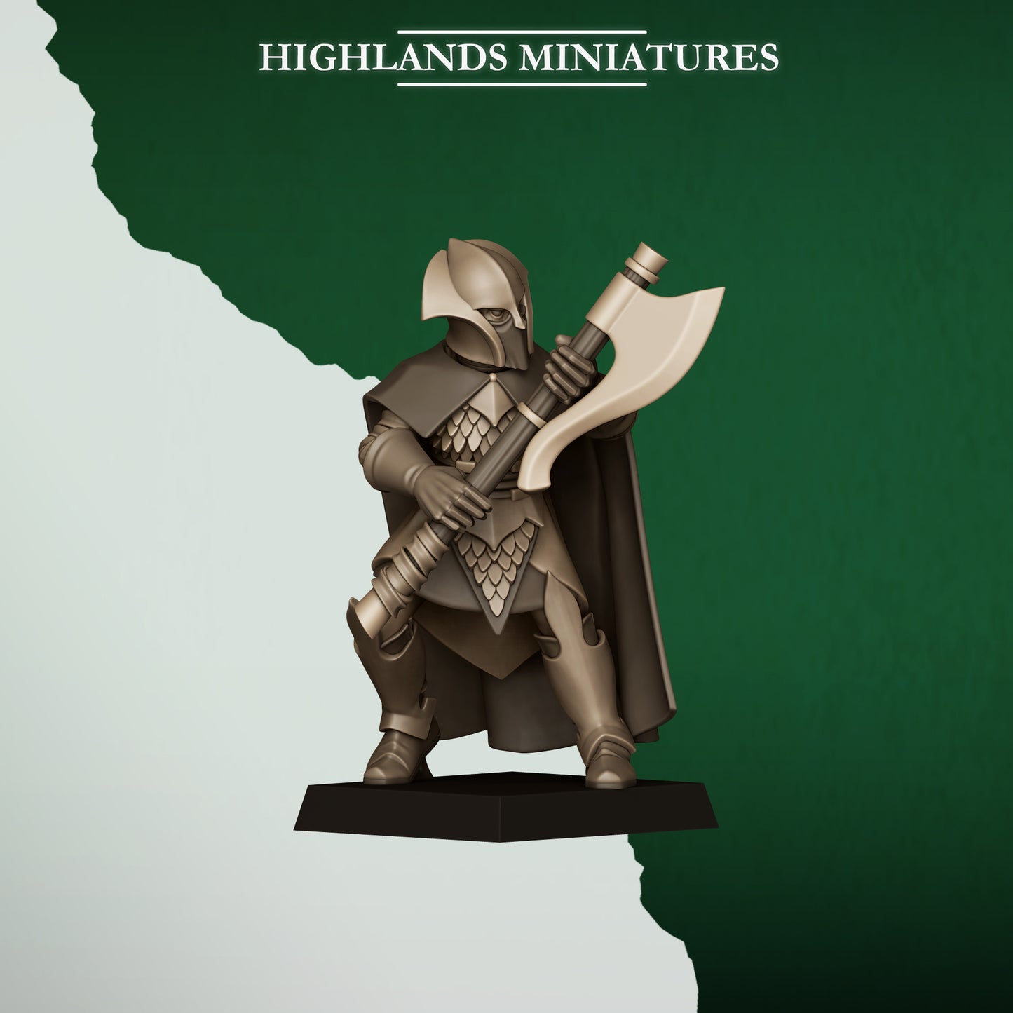 Feral Elf Axemen - Feral Elves - Highlands Miniatures