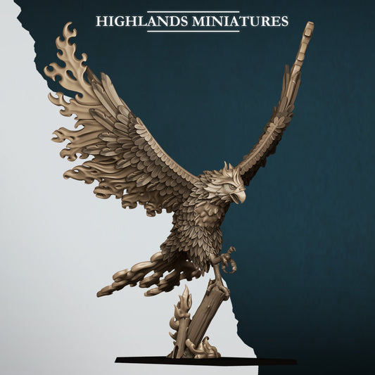 Aegean Elf Fire Phoenix  - Highlands Miniatures