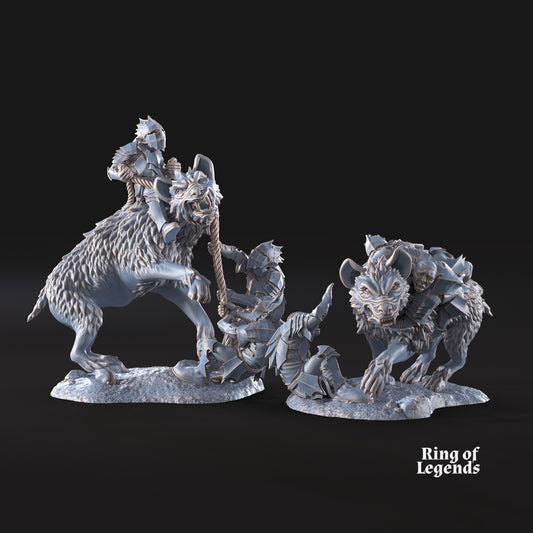 2x Goblin Wolf Rider Tamers | Goblins of the Cave | Ring of Legends - Davale Games