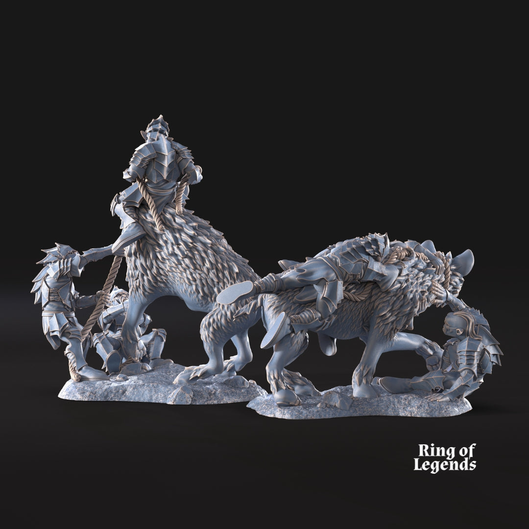 2x Goblin Wolf Rider Tamers | Goblins of the Cave | Ring of Legends - Davale Games