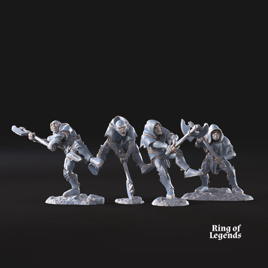4x Goblins with Axes | Goblins of the Cave | Ring of Legends - Davale Games