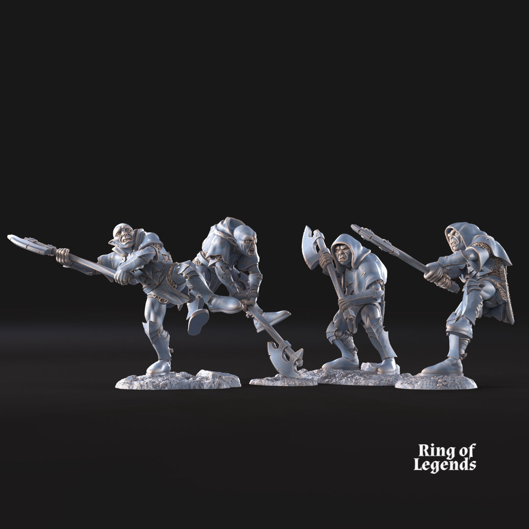 4x Goblins with Axes | Goblins of the Cave | Ring of Legends - Davale Games