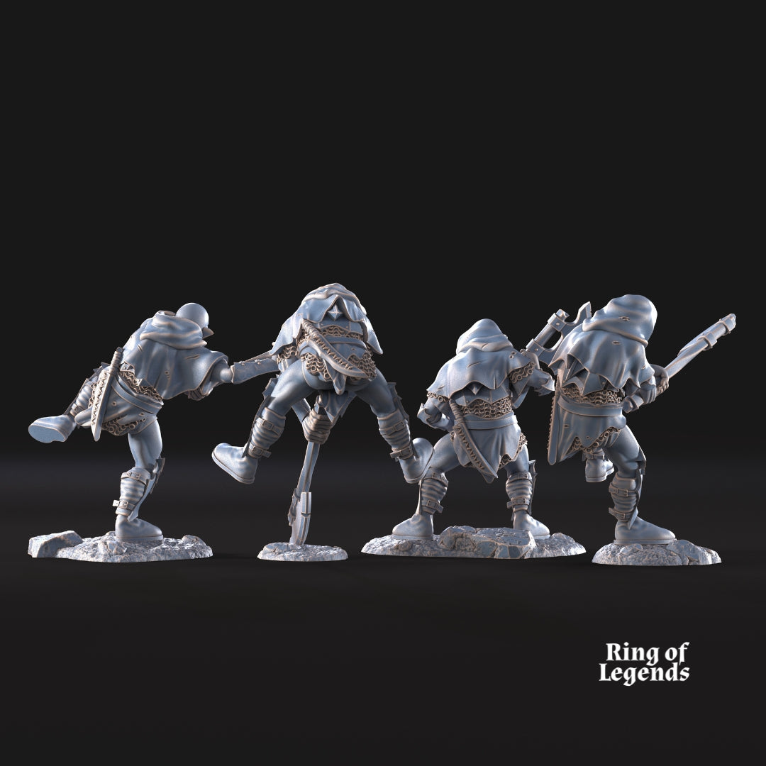 4x Goblins with Axes | Goblins of the Cave | Ring of Legends - Davale Games