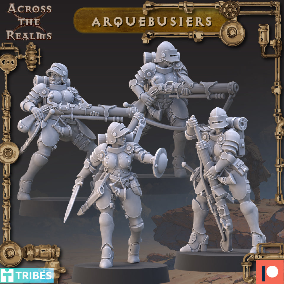 4x Female Arquebusiers - Across the Realms