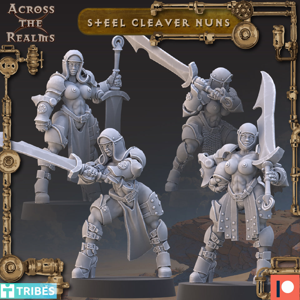 4x Steel Cleaver Nuns - Across the Realms