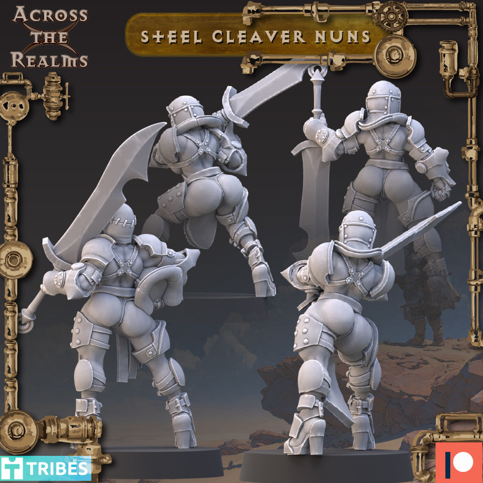 4x Steel Cleaver Nuns - Across the Realms