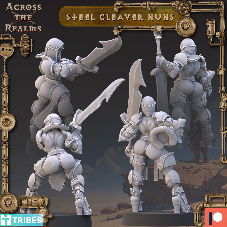 4x Steel Cleaver Nuns - Across the Realms
