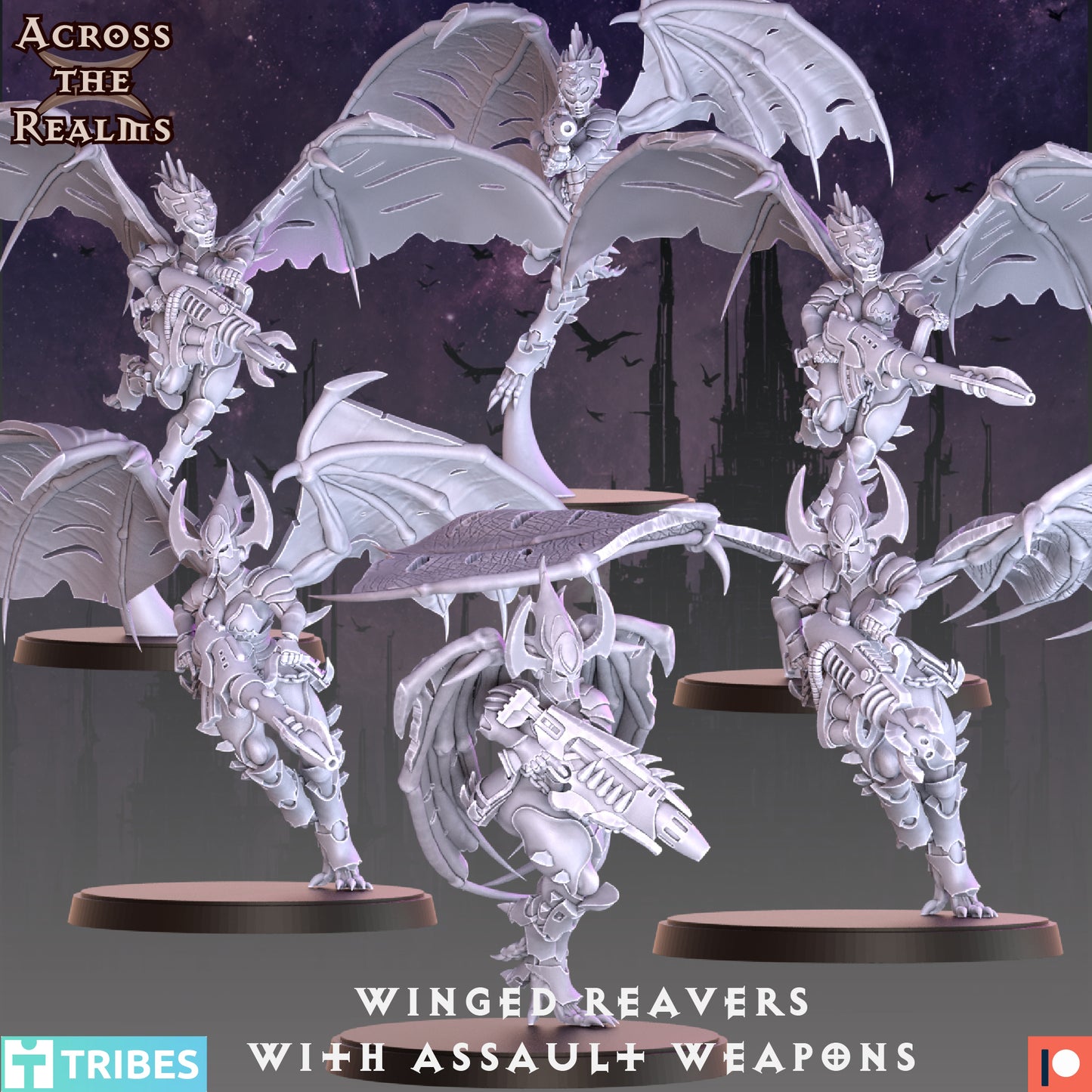 Winged Reavers with Assault Weapons - Across the Realms