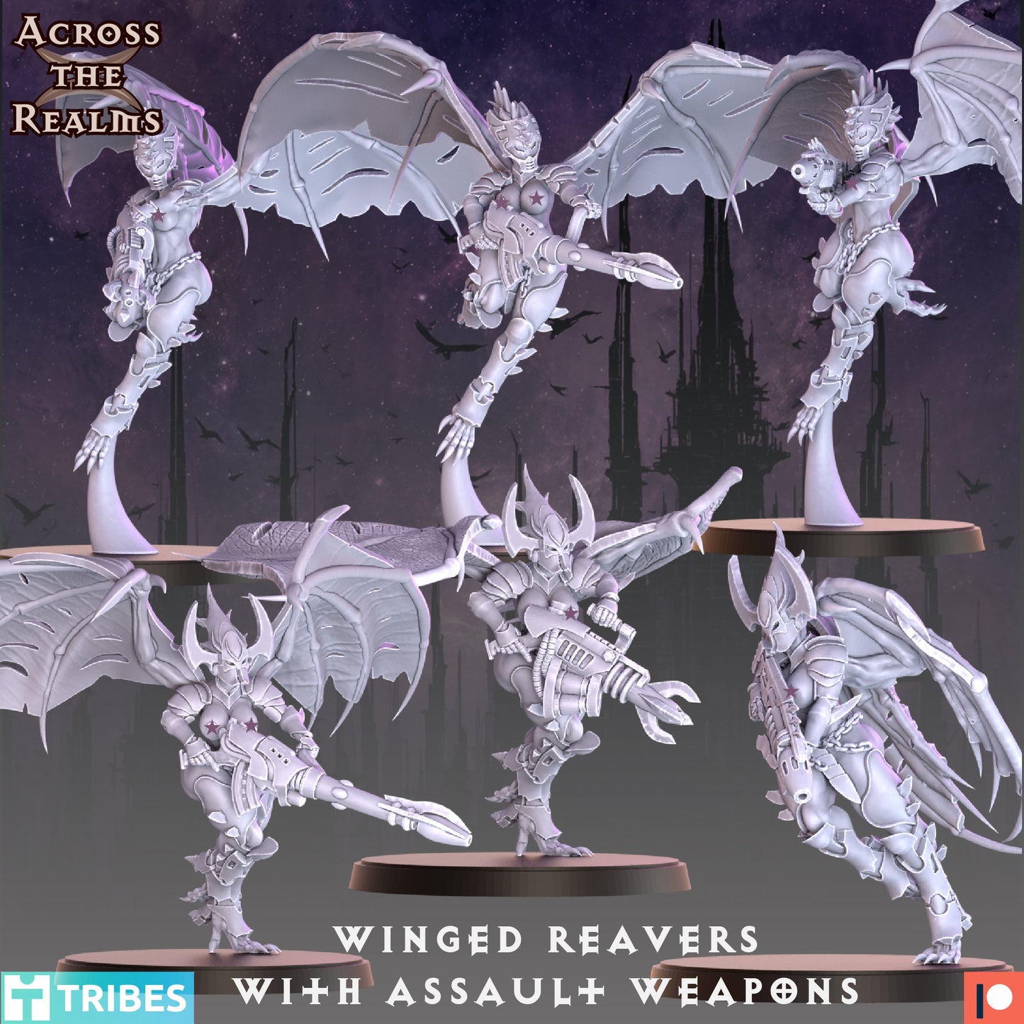 Winged Reavers with Assault Weapons - Across the Realms