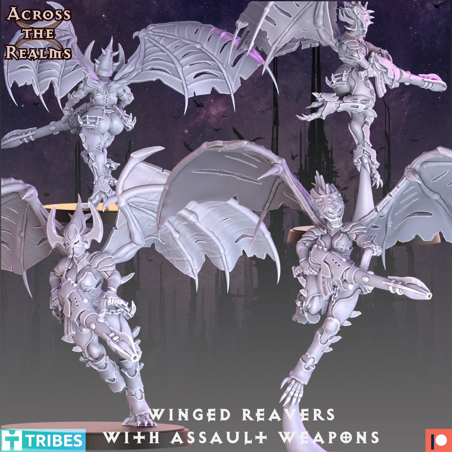 Winged Reavers with Assault Weapons - Across the Realms