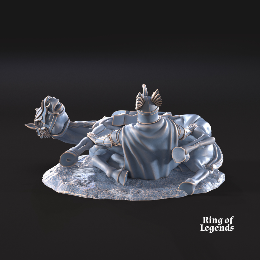 2x Swan Riders casualties | White Swan | Ring Of Legends - Davale Games