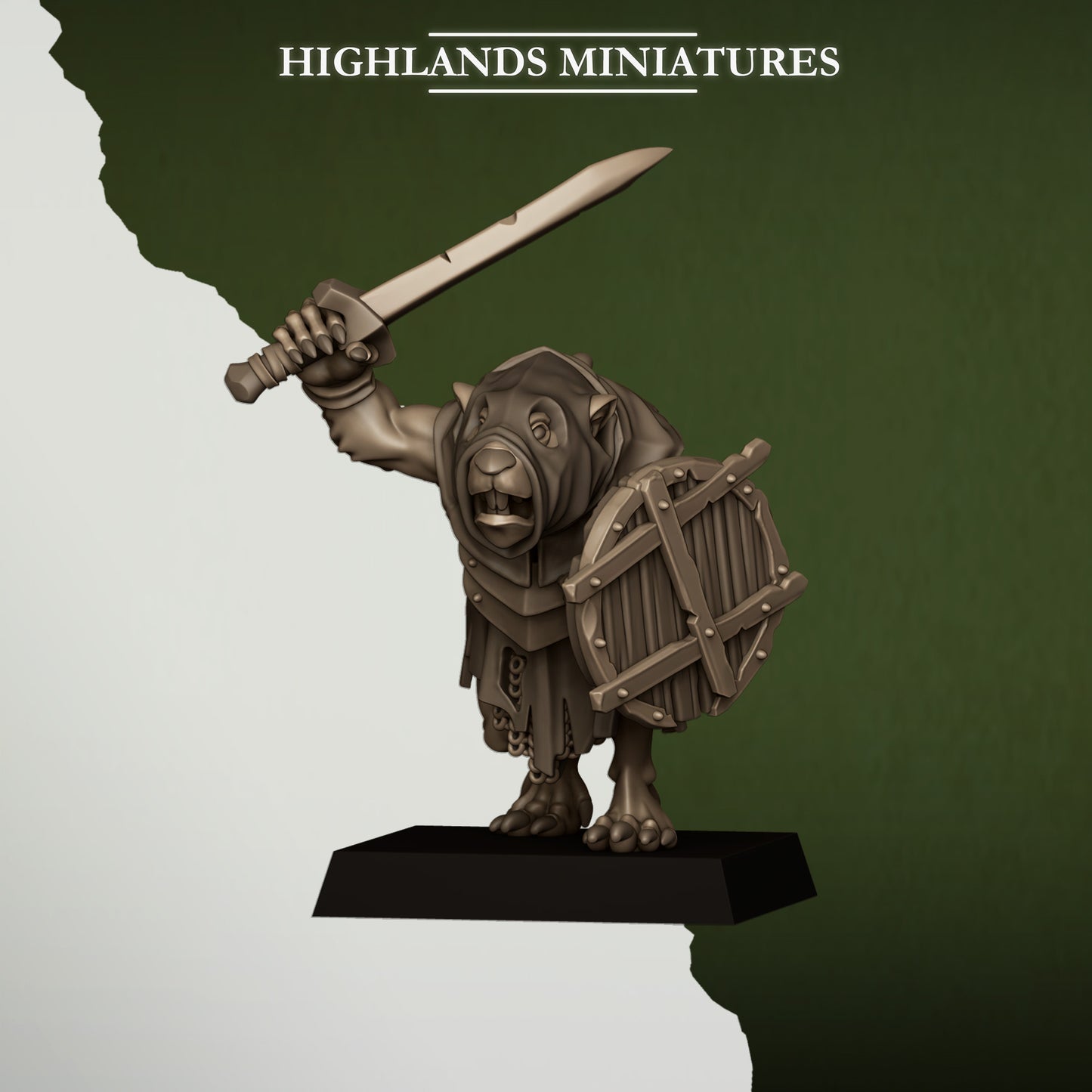 Sewer Rats with Spears and Shields - Sewer Vermin - Highlands Miniatures