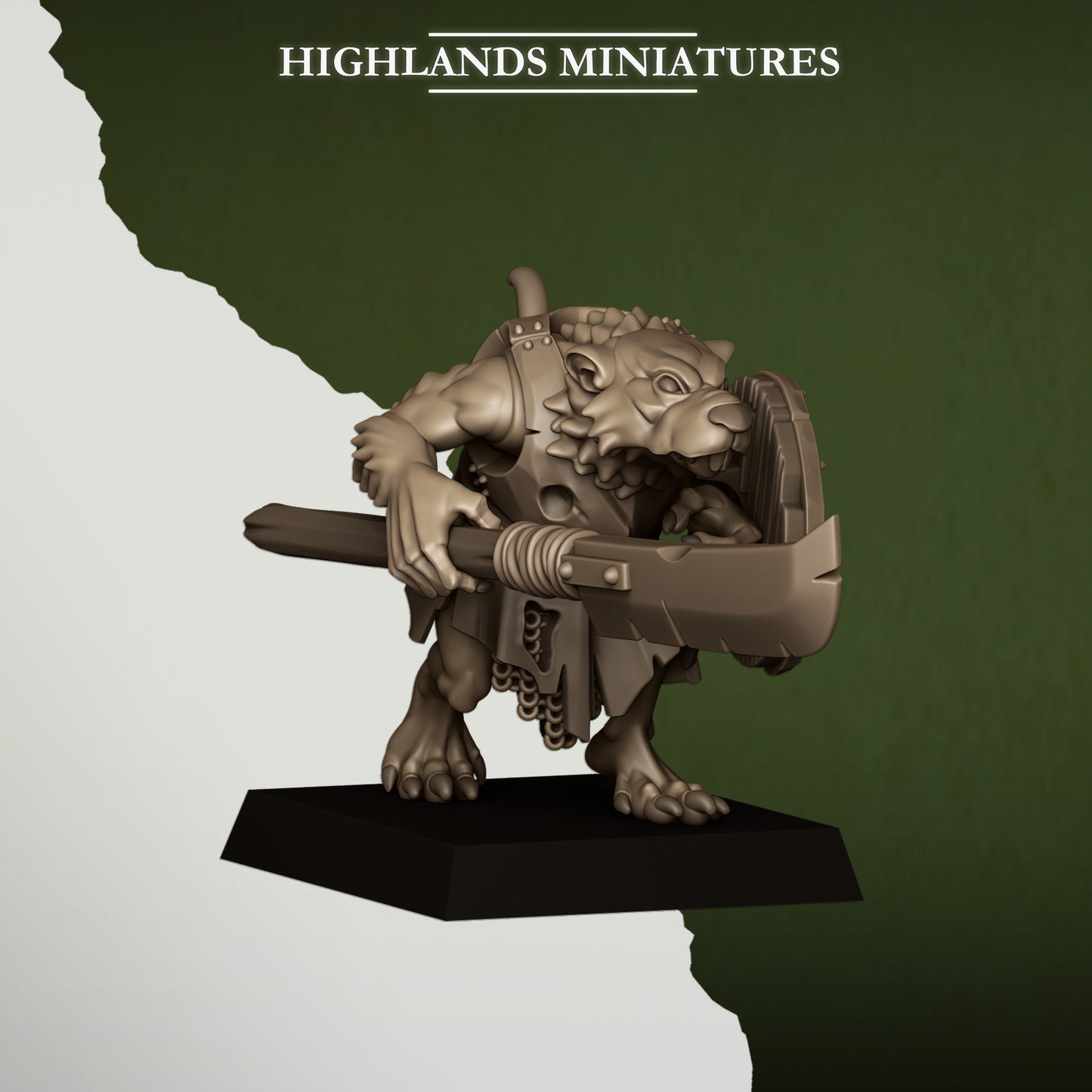 Sewer Rats with Spears and Shields - Sewer Vermin - Highlands Miniatures