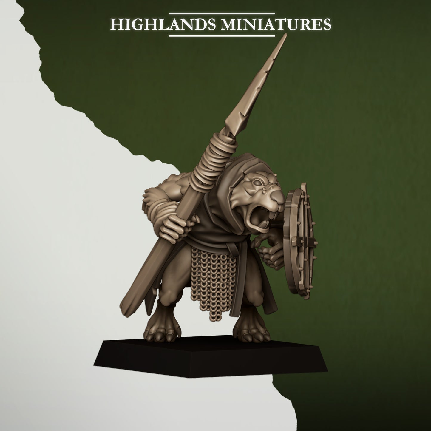 Sewer Rats with Spears and Shields - Sewer Vermin - Highlands Miniatures