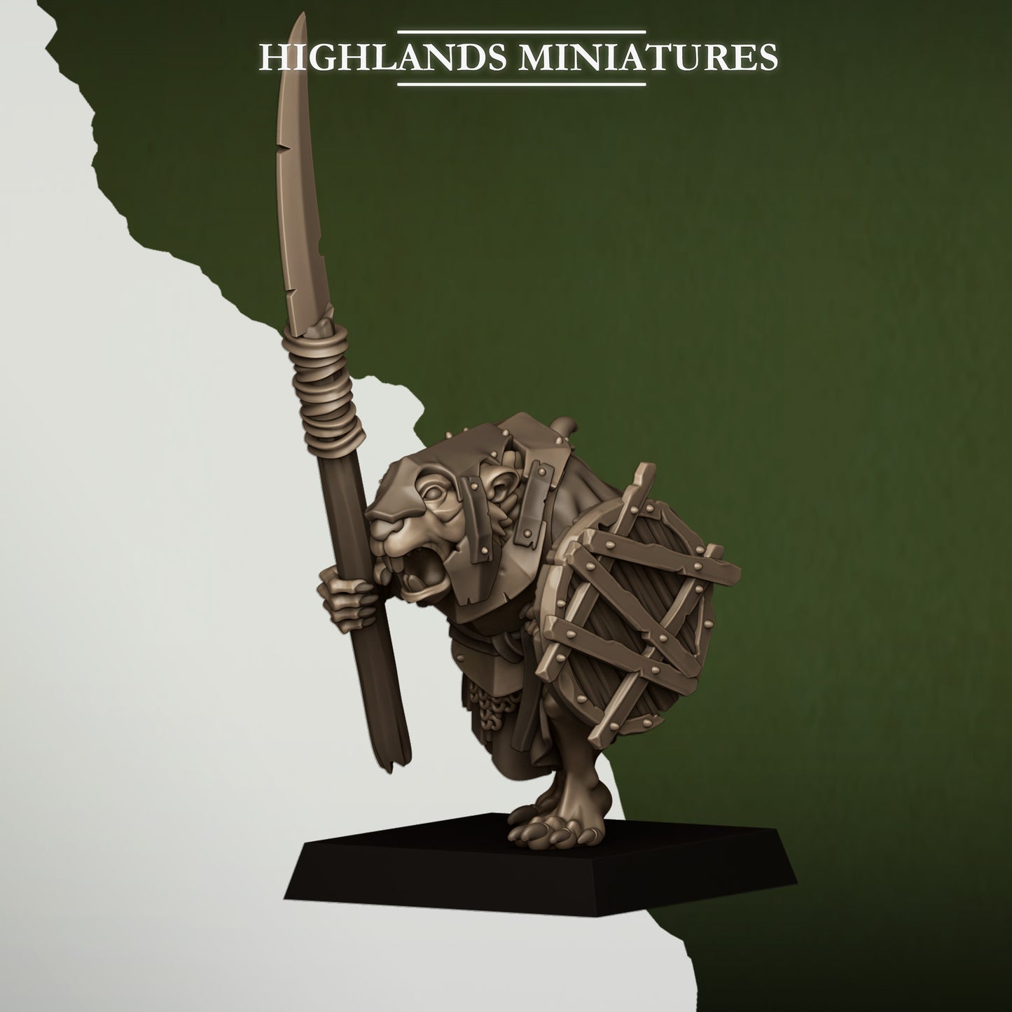 Sewer Rats with Spears and Shields - Sewer Vermin - Highlands Miniatures