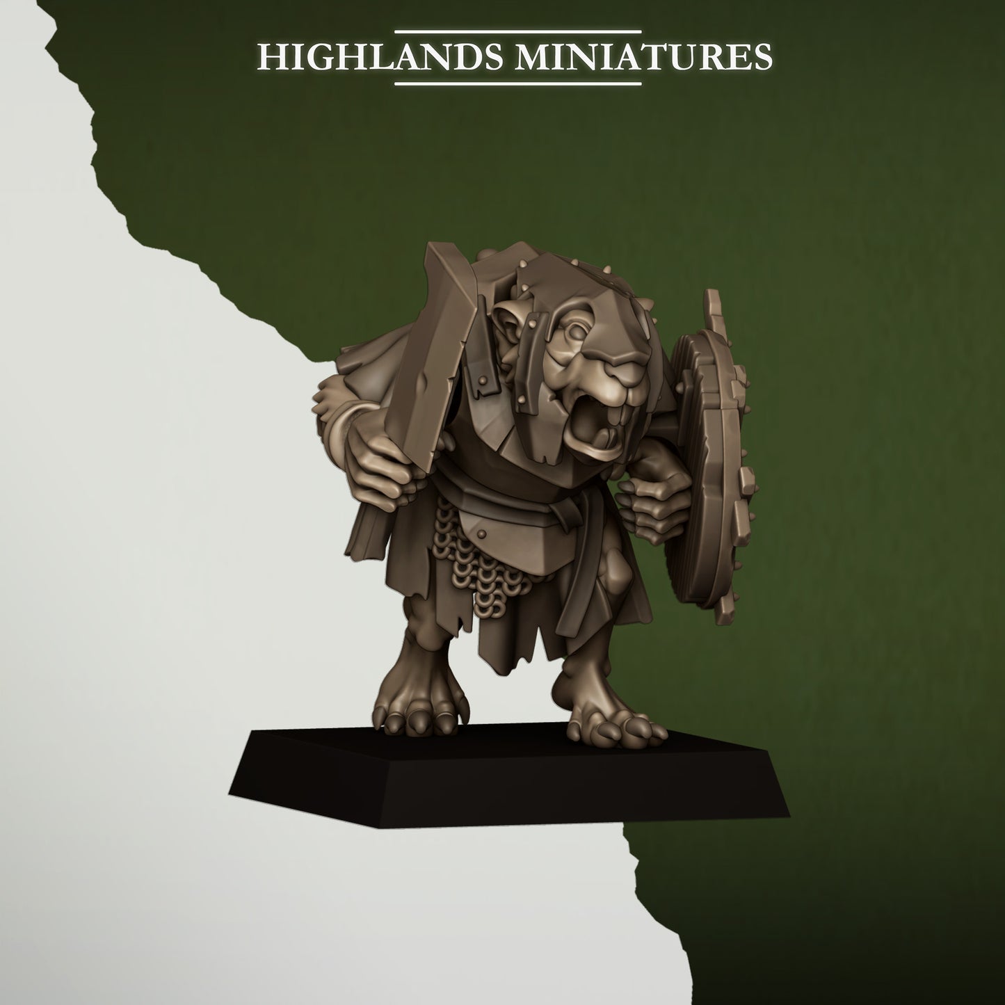 Sewer Rats with Spears and Shields - Sewer Vermin - Highlands Miniatures
