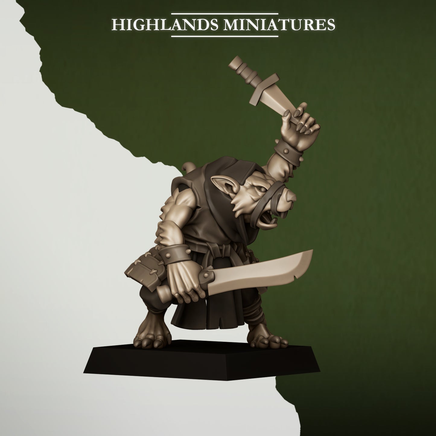 Sewer Vermin Thugs - Sewer Vermin - Highlands Miniatures