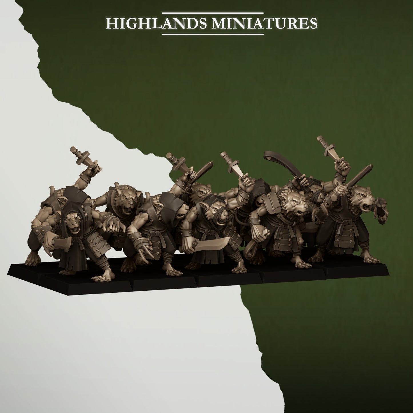 Sewer Vermin Thugs - Sewer Vermin - Highlands Miniatures