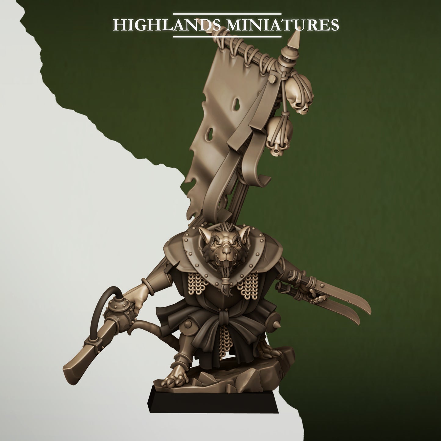 Sewer Vermin Warlord - Sewer Vermin - Highlands Miniatures