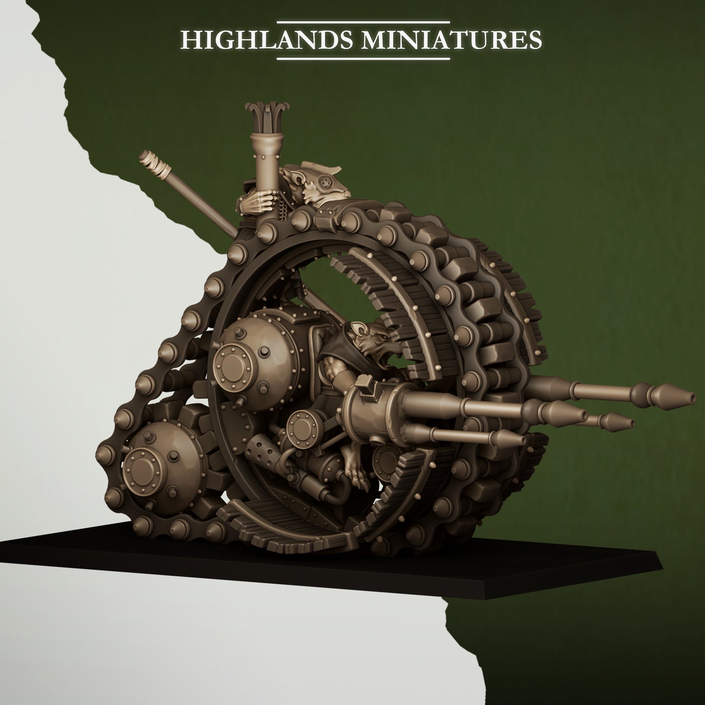 Sewer Vermin Wheeled Engine - Sewer Vermin - Highlands Miniatures