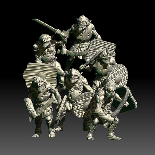 Troglodyte Shield Warriors - KzK Minis