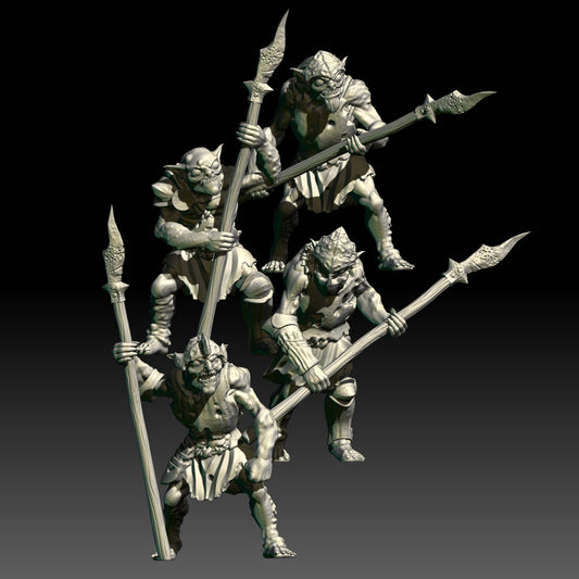 Troglodyte Spear Warriors - KzK Minis