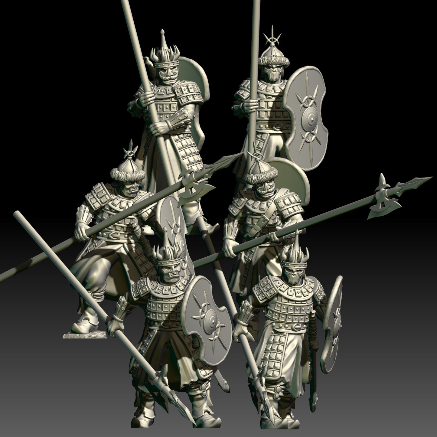 Warriors of the East Spearmen - KzK Minis