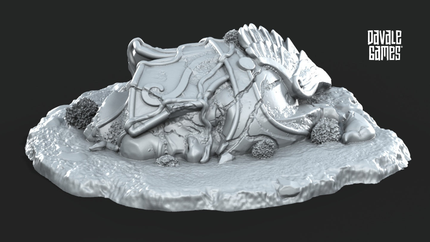 Swan Warrior Head Scenery - Davale Games