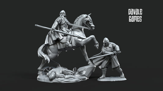 Lady of the Horses on Foot and Mounted With Helmet - West Humans - Davale Games