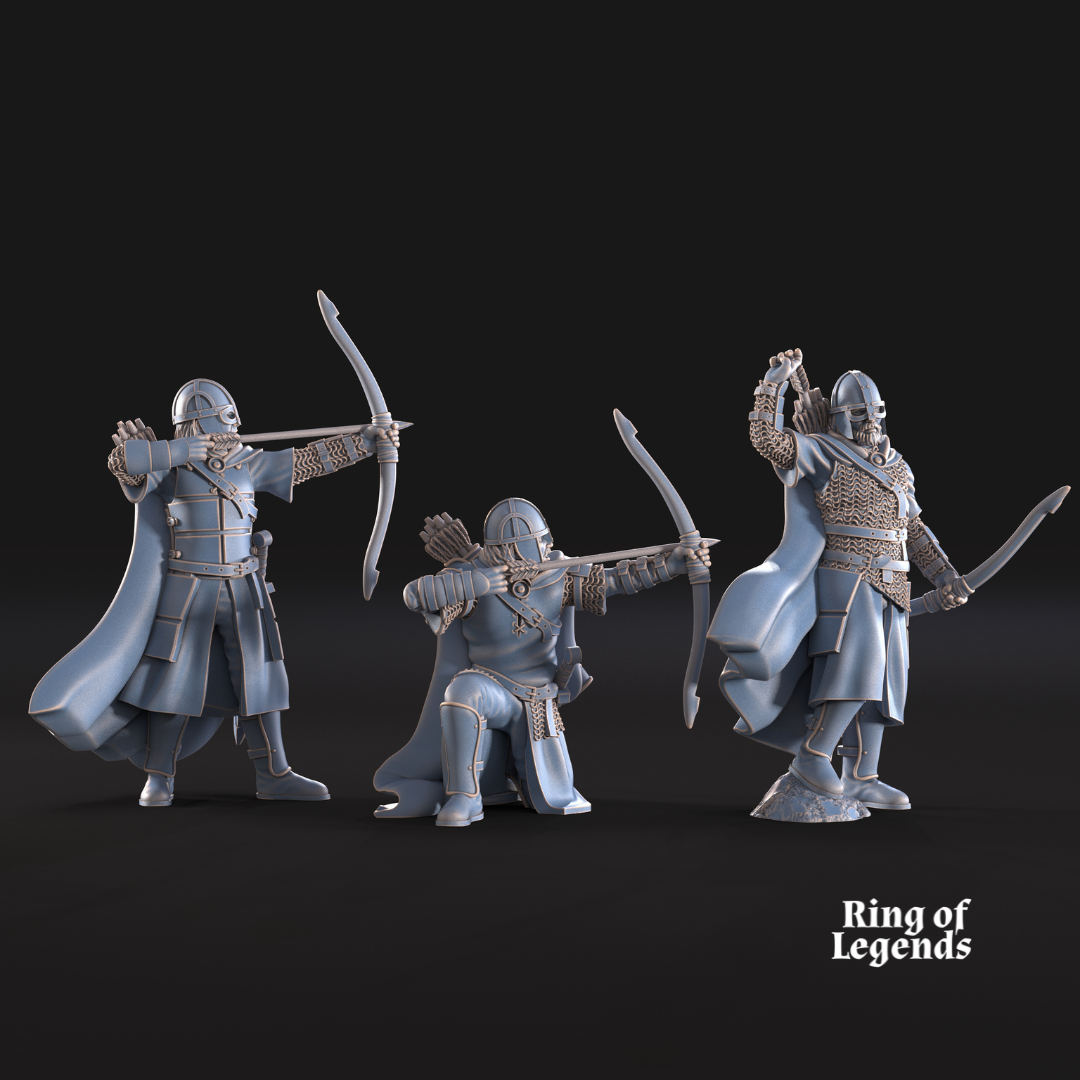 6x West Human Archers - West Humans - Davale Games